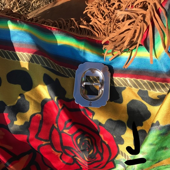 Antique Silver Scarf Slide - Picture 2 of 2